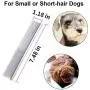 KABUDA 3 Pack Pet Comb, Chrome Electroplating Steel Combs in 3 Sizes (19 x 3 cm, 19 x 4 cm, 19 x 5 cm) for Dogs, Cats, and Other Pets with Different Lengths of Hair (Pack of 3)