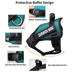 Dihapet No Pull Dog Harness, Adjustable Service Dog Vest, Reflective Easy for Walking Training