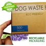 Animal Buddy Dog Waste Bags - Disposable Biodegradable Poop Baggies - 12-Micron, No Leak or Odor Doggie Poopy Container - Recyclable Paper Box - 9x13'' Roll, Unscented, 500 Pieces