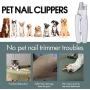 ARDA Dog Nail Clippers with LED Light Dog Nail Grinder for Small and Large Pet with Safety Guard Dog Nail Trimmers