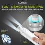 ILUMIZE Dog Nail Grinder Clipper for Small, Medium, or Large-Sized Dogs and Cats - Painless Paw Grooming and Smoothing - Whisper Quiet Technology Motor with 2 Speed Modes - Dual Led Light