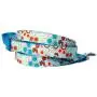 Flower print dog leash : Retro turquoise blue & orange floral print cotton 100% fabric & nylon back and handle ribbon pet leash for puppy, toy dog, teacup dog & small dog Hand crafted & made in the U.S.A. 5/8 inch, 6ft. Flower print dog leash : Retro turquoise blue & orange floral print cotton 100% fabric & nylon back and handle ribbon pet leash for puppy, toy dog, teacup dog & small dog Hand crafted & made in the U.S.A. 5/8 inch, 6ft.