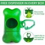 Woofprize 120 dog poop bags + dispenser with leash clip + a doggy chew toy. Strong lemon-scented, Leak-proof, eco friendly , biodegradable pet poo waste bags; 8 rolls/box, 15 poopy bags/roll, each doggie bag is 13 x 9 inch Woofprize 120 dog poop bags + dispenser with leash clip + a doggy chew toy. Strong lemon-scented, Leak-proof, eco friendly , biodegradable pet poo waste bags; 8 rolls/box, 15 poopy bags/roll, each doggie bag is 13 x 9 inch