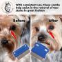 Dog Grooming Comb Pet Tear Stain Remover Gently Removes Mucus and Crust Small Lice Flea Combs for Dogs Cats Set of 2 Supplies