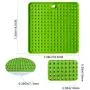 GNB PET 2 Pack Licking Mat for Dogs and Cats, Silicone Dog Lick Mat Slow Feeder Dog Bowls, Calming Mat for Anxiety Relief, Pet Boredom Buster, Perfect for Dog Food, Cat Food