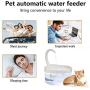 THMY Pet Water Fountain, Cat Water Dispenser, Automatic Circulating Fountain, Pet Fountain, Cat Drinking Fountain with LED Light