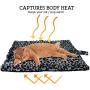 Thermal Cat Pet Dog Warming Bed Mat, Comfortable Nap, Sleeping and Crate Mat for Cats (Regular, Grey)