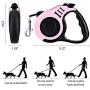 Weewooday Valentines Day Dog Harness with Retractable Leash Pink Plaid Puppy Vest Harness for Small Medium Pet Dogs