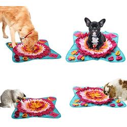 Farfly Snuffle Mat for Dogs Feeding Mat Easy to Fill and Machine Washable Training Play Mats Interactive Puzzle Toys for Stress Release