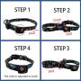 Ebrand Dog Harness, Dog Leash and Dog Collar, Adjustable Step in Small Dog Harness and Puppy Collars, No Pull Dog Leashes, Set for Small Medium Dogs