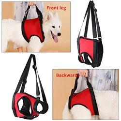 Dog Lift Harness Support Harness Support & Recovery Sling, Pet Rehabilitation Lifts Vest Adjustable Breathable Straps for Old, Disabled, Joint Injuries, Arthritis, Paralysis Dogs Walk, Rear Leg L