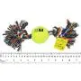 J.Y 12 Pet Cotton Rope with Tennis Balls Tough Dog Toys for Aggressive Chewers,Tug and Fetch for Small and Medium Dogs Pack of 2 J.Y 12 Pet Cotton Rope with Tennis Balls Tough Dog Toys for Aggressive Chewers,Tug and Fetch for Small and Medium Dogs Pack of 2