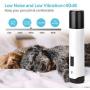 PetiFine Dog Nail Grinder with Two Speeds & Three Ports, Electric Rechargeable Pet Nail Trimmer for Small Medium Large Dogs & Cats