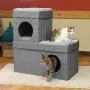 Kitty City Large Stackable Tan Cat Condo, Cat Cube, Cat House, Pop Up Bed, Cat Ottoman Kitty City Large Stackable Tan Cat Condo, Cat Cube, Cat House, Pop Up Bed, Cat Ottoman
