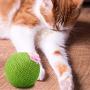 Cat Scratcher Toy Ball Set Include 1 Piece Cat Roly-Poly Scratcher Ball with Bell and 2 Pieces Cactus Sisal Ball Cat Scratching Catnip Toys Motion Kitten Toy Interactive Tilting Toys Pets Toy