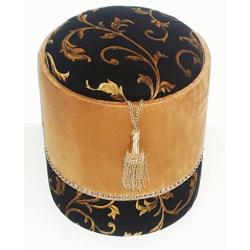 Lawson & Sons O2T-Tab Royal Onyx Two-Tone Taboret Storage Ottoman