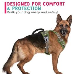 VavoPaw Dog Vest Harness, No Pull Design Pet Soft Padded Reflective Leash Chest Harness with Adjustable Strap for Various Sizes Dogs, Easy to Control