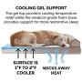 Furhaven Pet Dog Bed - Cooling Gel Memory Foam Faux Fleece and Chenille Soft Woven Traditional Sofa-Style Living Room Couch Pet Bed with Removable Cover for Dogs and Cats