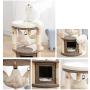 Luxury Cat Tree, Small Cat Tower, Soft Hammock and Perch, Cozy Condo, Solid Wood Scratching Post, Kitten Activity Center, Perfect for Cats Relaxing
