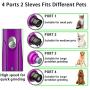 Dog Nail Grinder Pet Nail Grinder Upgraded Professional 4-Port Rechargeable Pet Nail Trimmer Electric Low Noise Dog Nail Clipper Trimmer Painless Paw Grooming&Smoothing for Small Medium Large Dog&Cat