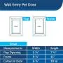 PetSafe Wall Entry Pet Door with Telescoping Tunnel, Small, for Pets Up to 15 Lb., White, Made in the USA PetSafe Wall Entry Pet Door with Telescoping Tunnel, Small, for Pets Up to 15 Lb., White, Made in the USA