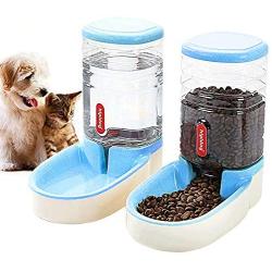 XingCheng-Sport 2 in 1 Pets Feeder Automatic Cat Feeder and Water Dispenser for Small Medium Big Dogs Cats Big Capacity 3.8L