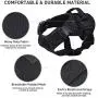 Tactical Service Dog Harness, Adjustable Military Working Dog Harness Tear-Resistant for Heavy Duty, Hunting, Walking, Hiking - Training Harness with Handle Easy Control for Large and Medium Dogs Tactical Service Dog Harness, Adjustable Military Working Dog Harness Tear-Resistant for Heavy Duty, Hunting, Walking, Hiking - Training Harness with Handle Easy Control for Large and Medium Dogs