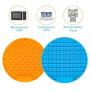 Dog Slow Feeder Lick Mat, Cat Food Mat, Super Anti-Skid Slow Feeder Lick Pad, Promote Health Pet Feeder Licking Mat (2 Pack)