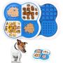 LATTCURE Dog Slow Feeder Bowls,Non Slip with Suction Cup,Anti-gulping pet Slower Food Feeding Dishes Boredom Anxiety Reduction Perfect for Food Treats Yogurt Peanut Butter