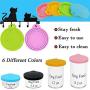 IVIA PET Food Can Lids, Universal BPA Free Silicone Can Lids Covers for Dog and Cat Food, One Can Cap Fit Most Standard Size Canned Dog Cat Food（6 Pack Multicolor