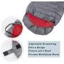VanRolldex Dog Sleeping Bag, Waterproof Travel Warm Portable Dog Bed with Storage Bag for Indoor Outdoor Warm Camping Hiking Backpacking