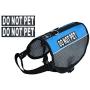 DO NOT PET Service Dog mesh Vest Harness Cool Comfort Nylon for Dogs Small Medium Large Purchase Comes with 2 Reflective DO NOT PET Removable Patches. Please Measure Your Dog Before Ordering
