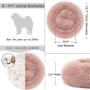 Calming Dog Bed for Small Medium Dogs with placemat Attached - Cozy Pet Bed Set for Pug Dog Puppies and Kitten Cats Collapsible Anti-Dust Anti-Slip
