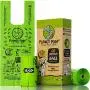 Compostable Dog Poop Bag, Small Size Pet Waste Bags with Handles for Small Dog Breeds. Biodegradable Poop Bags for Dogs, Unscented, Plant-Based. Highest ASTM D6400. (60 Count / 4 Refill Rolls)