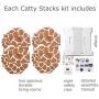Cat Amazing STACKS! - Modern Cat Condo & Modular Cat Tree - House & Tunnel Cubes for Cats - Made in USA