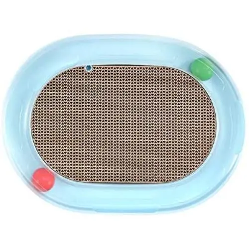 GOHOO PET Cat Scratching Pad Cardboard Cat Tracks Toy Ball Cats Scratching Toy Kitten Scratcher with Interactive Exercise Training Mouse GOHOO PET Cat Scratching Pad Cardboard Cat Tracks Toy Ball Cats Scratching Toy Kitten Scratcher with Interactive Exercise Training Mouse
