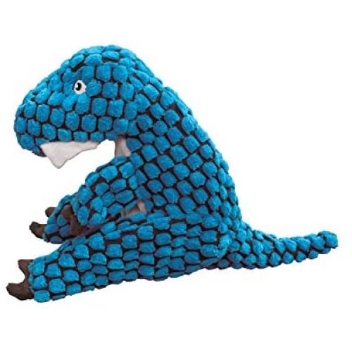 KONG Dynos T-Rex Blue Dog Toy, X-Small