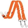 AUTOWT Dog Car Seat Belt, Adjustable Dual Use Elastic Bungee Safety Belt in Car Vehicle, Heavy Duty Dogs Leash with Quick Release Swivel Buckle for Small Medium Large Dogs AUTOWT Dog Car Seat Belt, Adjustable Dual Use Elastic Bungee Safety Belt in Car Vehicle, Heavy Duty Dogs Leash with Quick Release Swivel Buckle for Small Medium Large Dogs
