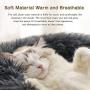 Donut Cuddler Cat Beds - Soft Short Plush Kitten Bed, Dog Bed for Indoor Pet Bed for Winter Comfy Warm Puppy Beds Comfortable Round Detachable Washable Anti-Slip Pet Beds for Medium Small Dogs Cats