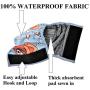 FDC Leak Proof Waterproof Diapers Dog Belly Band Male Wrap Washable Reusable Absorbent Pad Lined for Small Medium Large Pets Black (XXXL: Waist 20'' - 27'', Retro Licence)