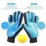 Pet Grooming Glove - Efficient Pet Hair Remover Mitt - Enhanced Five Finger Design - Perfect for Dog & Cat with Long & Short Fur - 1 Pair Pet Grooming Glove - Efficient Pet Hair Remover Mitt - Enhanced Five Finger Design - Perfect for Dog & Cat with Long & Short Fur - 1 Pair
