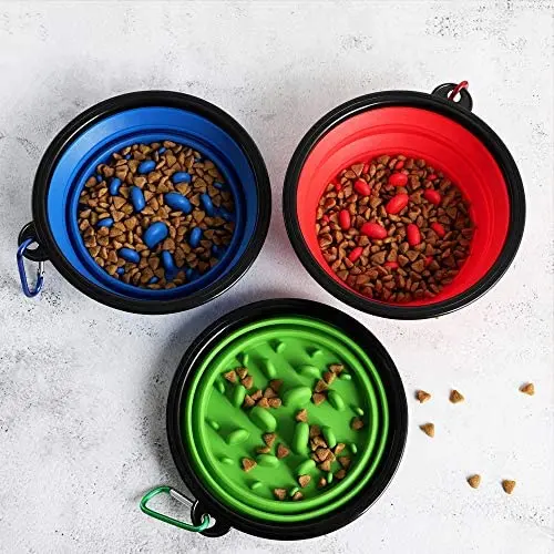 Olele Food Bowl to Slow Down Eating,Dog & Cat Food Bowls Slow Feeder… (3 Colors Pack) Olele Food Bowl to Slow Down Eating,Dog & Cat Food Bowls Slow Feeder… (3 Colors Pack)