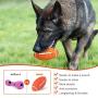 Youmi Dog Chew Squeaky Toy Ball, Dog Interactive Toy for Aggressive Chewers, Durable Dog Toys Rugby Shape for Dogs, Rubber Chew Ball with Squeaker, Makes Dog Fun, for Fetch Game and Outdoor Play