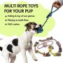 Dog Chew Toys for Puppies Teething, Super Value 14 Pack Puppy Toys for Small Dog Toys Squeaky Toys for Dogs Rubber Ball Dog Rope Toy Durable Pet Toys for Dogs Interactive Plush Dog Toys