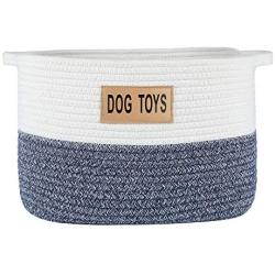 Midlee Two Tone Rope Dog Toy Storage Basket