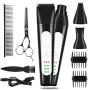 MASALING Dog Grooming Clippers, Professional Dog Hair Trimmer 2021 Newest 4 in 1 with Nail Grinder Quiet Rechargeable 3-Speed Dog Grooming Kit for Dogs Cats Pets