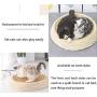 Natural Straw Small Medium Cat and Dog Sofas, Beds, Comfortable Cat Scratcher, Dual Purpose for Bed and Scratcher, Pet Bed, Environmentally Friendly(L )