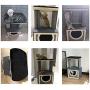 Cozy Cat Condo, Cat Tree Tower, Sisal Scratching Post, Thick Felt Perch, for Indoor Kitten Activity