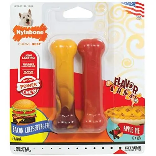 Nylabone Flavor Frenzy Power Chew Twin Pack Nylabone Flavor Frenzy Power Chew Twin Pack