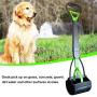 ienjoyed 28'' Large Pooper Scooper, Heavy Duty Poop Scooper for Large Dog & Small Dog, Pet Dog Pooper Scooper for Grass & Gravel Pick Up (Green)